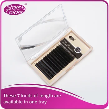 

Mix Size Eyelashes silk B/C/D Curl Faux Mink Eyelash single super soft 0.05mm Thickness Makeup Eyelash cilia Extention