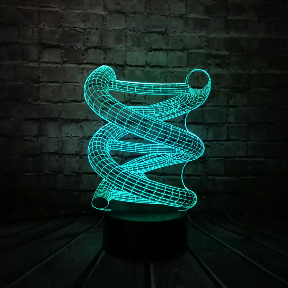 2018 Rgb 3d Dna Usb Led Lamp Multicolor Change Night Light