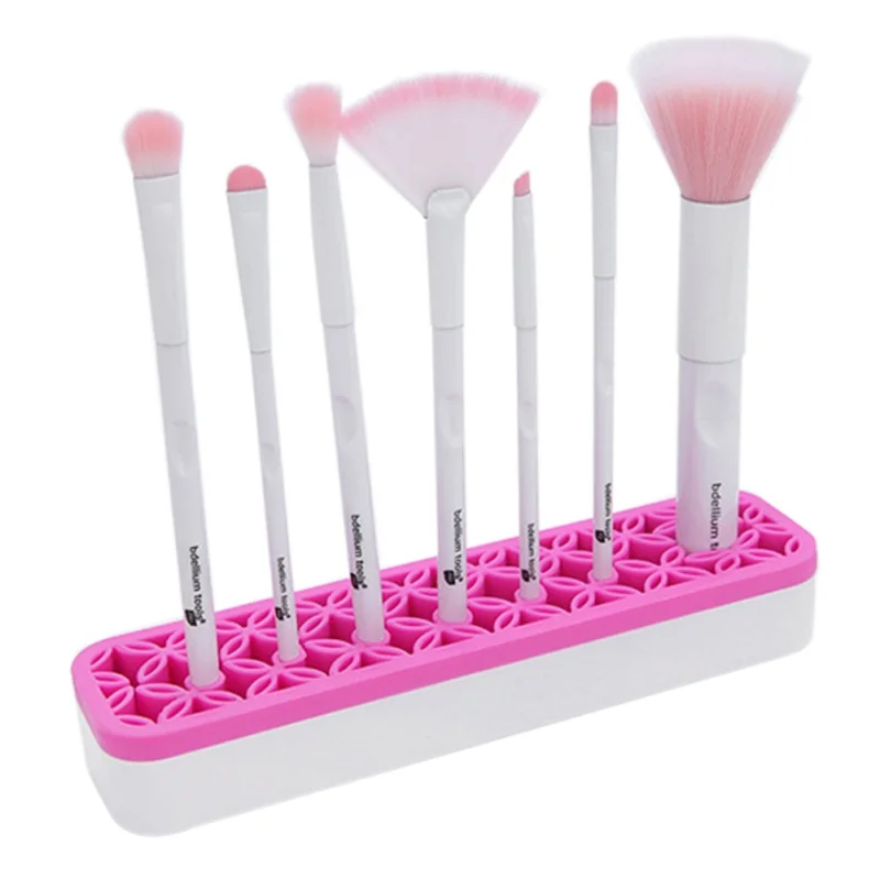 Silicone Makeup Brush Holder Organizer Facial Make Up Brush Drying Rack