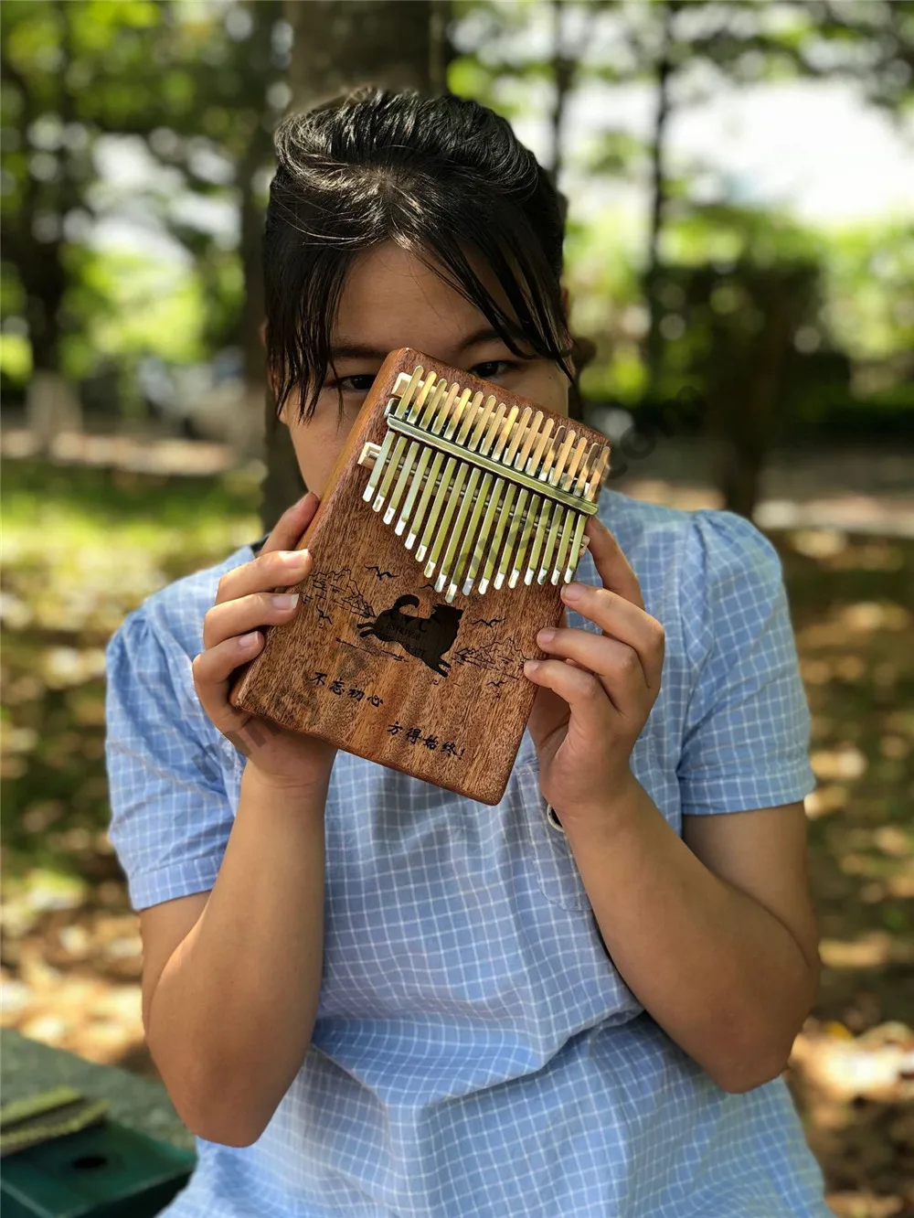 17 ключ палец калимба Mbira Sanza большой палец пианино карманный размер начинающих поддержка сумка клавиатура Marimba