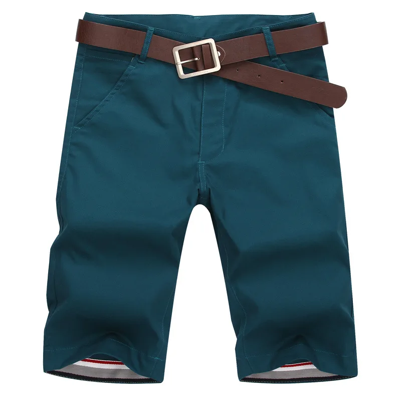 Мужские шорты летние модные мужские Шорты повседневные хлопковые узкие Бермуды мужские пляжные шорты для бега брюки до колена шорты - Цвет: Синий