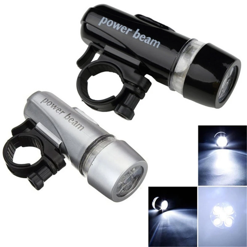 POWER BEAM BRIGHT 5 LED BIKE MOUNTAIN BICYCLE CYCLE FRONT REAR BACK TAIL LIGHTS 