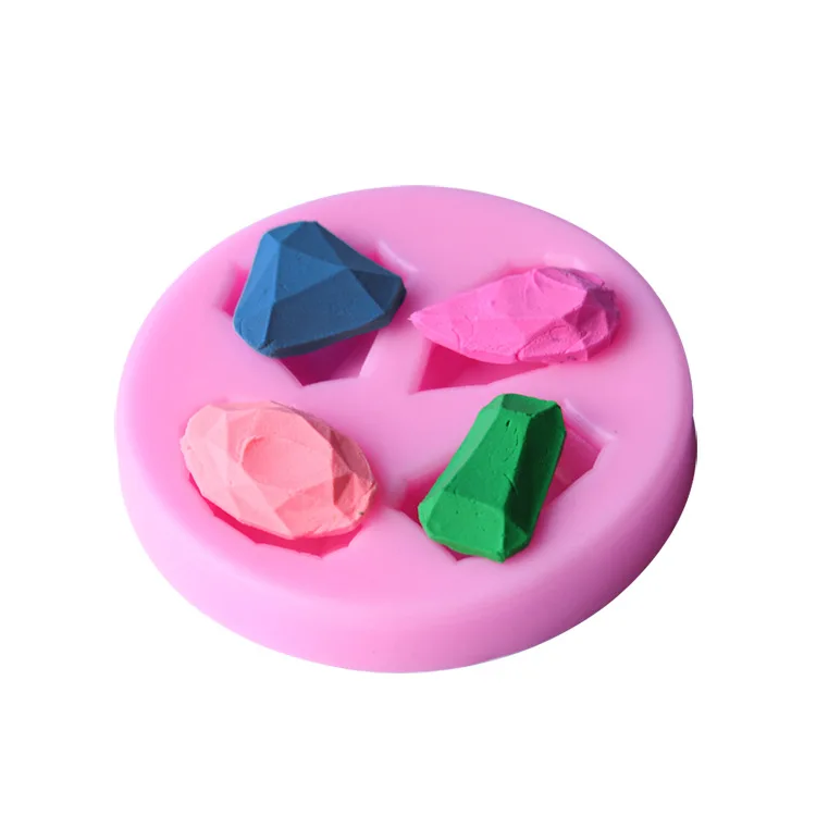 Buy 5D Chocolate Cake Mold Gemstone Silicone Mold