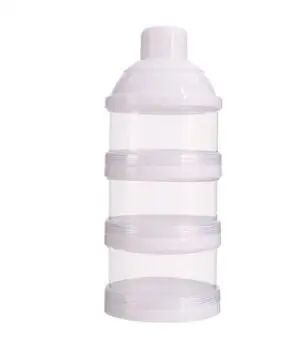 Портативный для малышей питание молоко порошок и контейнер для пищевых бутылок 3 ячейки сетка практичная коробка трехслойная детская молочная смесь коробка - Цвет: White