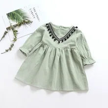 Малыша Одежда для детей; малышей; девочек Ruched Ленточки платья принцессы, одежда