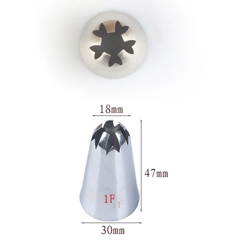 1F# 2F# 3F Вишневый цветок глазурь трубопроводов насадки из нержавеющей стали насадки глазурь украшения торта инструменты для кухни - Цвет: 1F