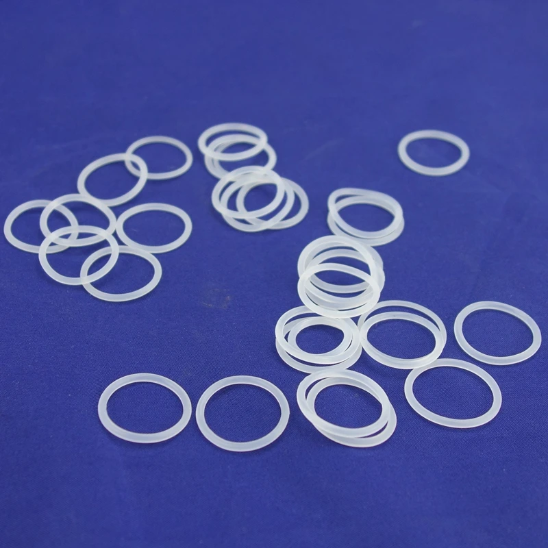 White Food Grade Silicon Rubber O Ring Seals Washer Cross Section 5.7mm