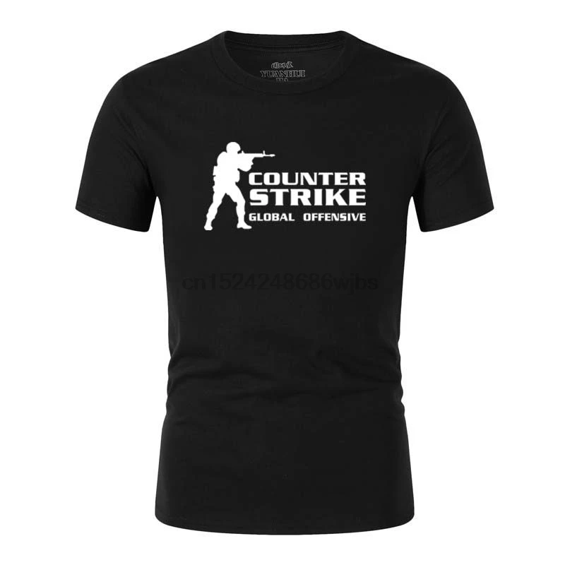

2019 New CS GO Print T Shirt Counter Strike Global Offensive CSGO Hot Games TShirt Team Custom Men Boutique T-shirt