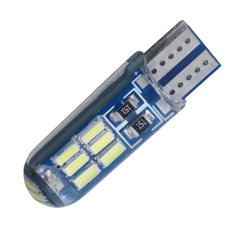 4 шт. высокое качество Автомобильные светодиодные лампы T10 4014 24 SMD 12 В