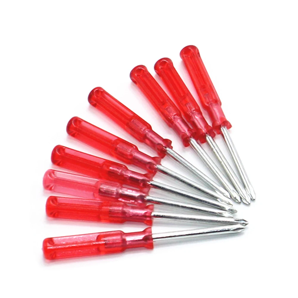 Meterk Mini Practical Screwdriver Set Red Handgrip Phillips Screw driver Bit Set Repair Tool