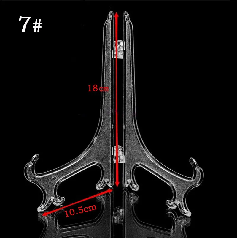 1 шт. ясная тарелка рамка для фотографий дисплей стойка пластина кадра фото рамка мольберт подставка-держатель для фото домашний декор инструмент quadros - Цвет: 7