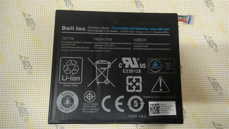 

Новый оригинальный аккумулятор для планшета DELL Streak 10 Pro/T03G BTYGAL1 0KGNX1 OKGNX1 11,1 V 23WH