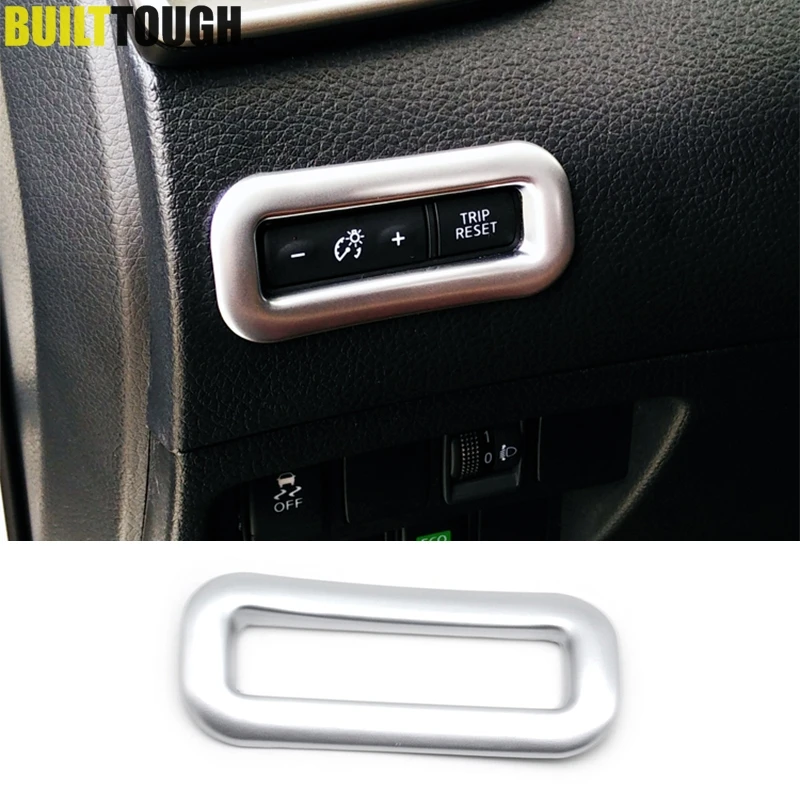 

For Nissan Rogue Sport Qashqai Rogue x-Trail 2014 - 2019 Chrome Dashboard Odometer Button Switch Cover Trim Decoration