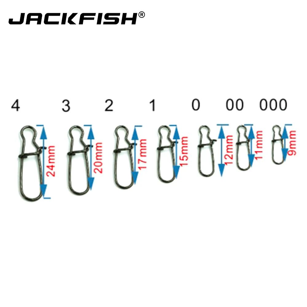 Аксессуары для рыбалки JACKFISH 100 шт./лот #000 #4 вертлюг из нержавеющей стали