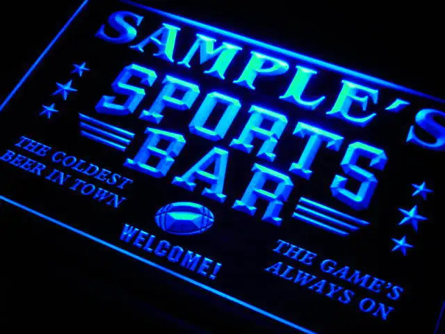 

tj-tm Name Personalized Custom Sports Bar Beer Pub Neon Light Signs with On/Off Switch 7 Colors 4 Sizes