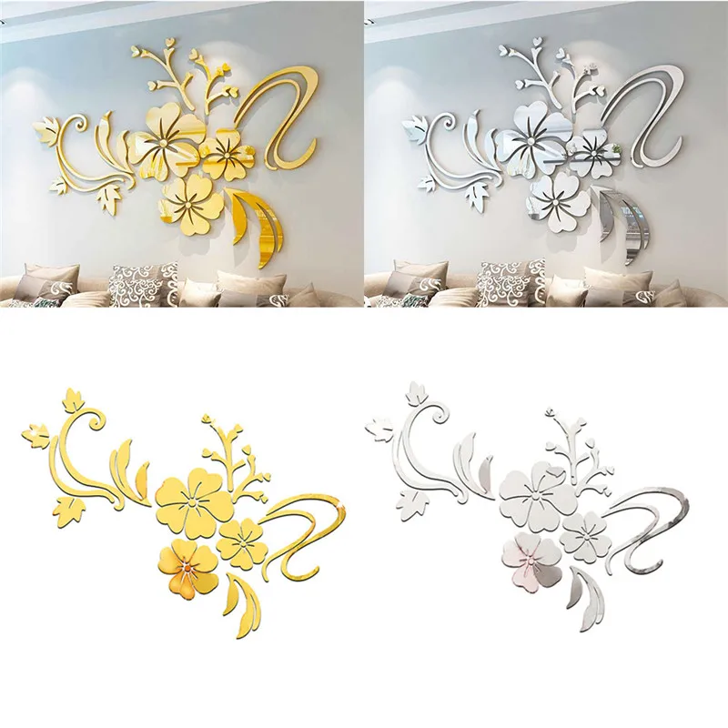 3D mirror wall stickers8