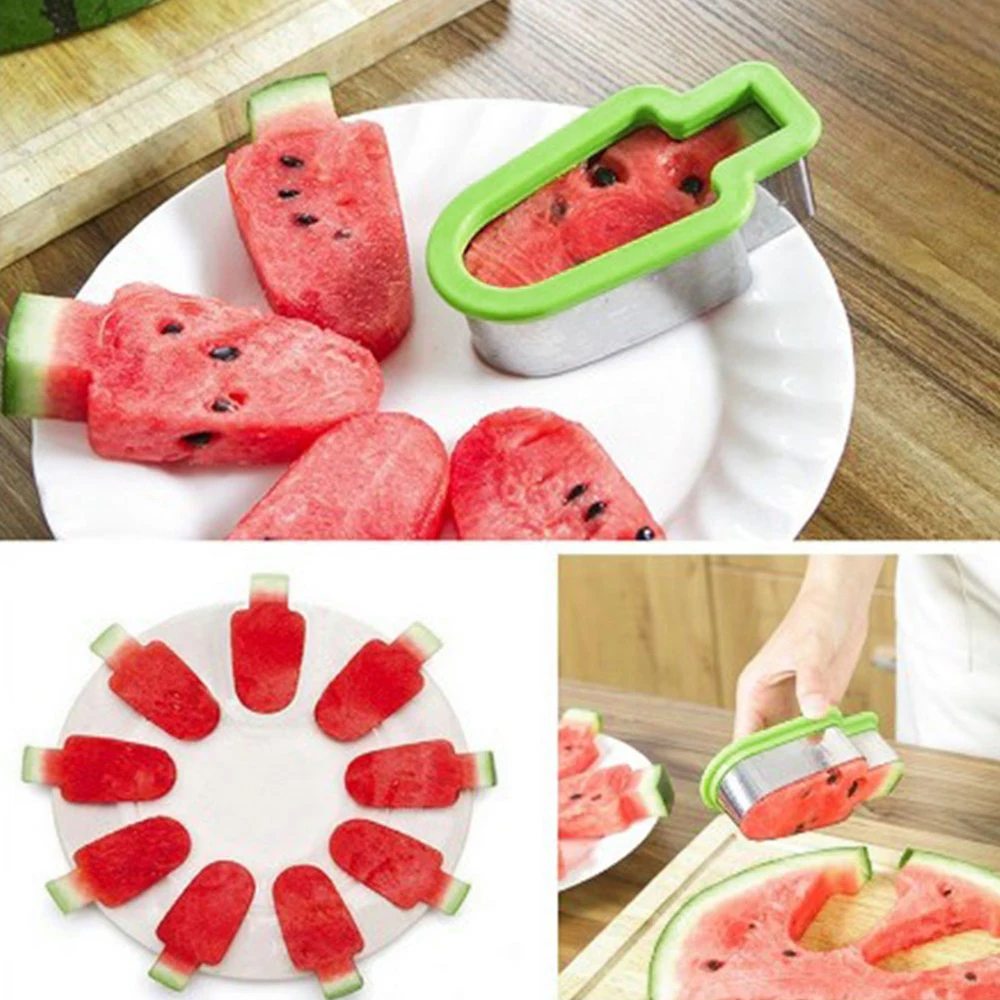 

Creative Stainless Steel Watermelon Rapid Slicer Fruit Melon Cutter Knife Fast Ice Cream Mold Cutting Tools Kitchen Gadgets