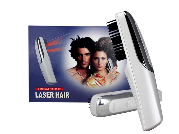 3in1 Laser hair comb Scalp Treatment + care +Anti-Hair Loss micro-current Hair Growth Comb Remove scurf Repair styling brush 2017 laser comb treatment fast activate hair follicles hair regrowth micro current scalp massage instrument for thinning hair