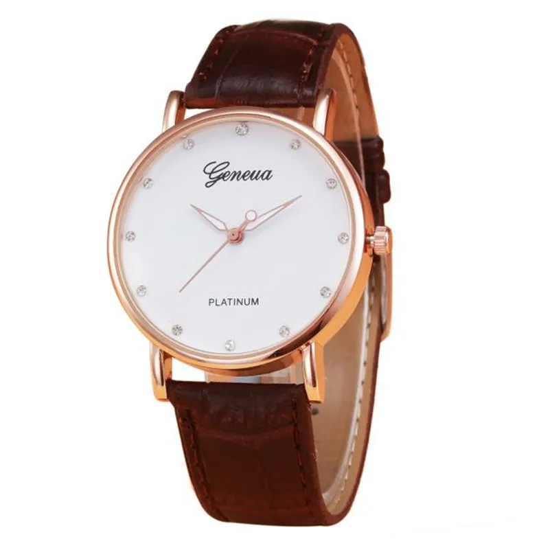 Women's watches casual watches Retro Design Leather Band Analog Alloy Quartz Wrist Watch Women Clock Relogio Feminino M07 (4)