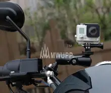 Motorcycle Bike Trolley Handlebar Rail Tripod Holder Mount for Go Pro Hero Action Camera SJCAM Xiaoyi Compatible for RAM Mounts