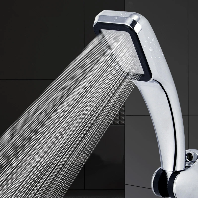 

High Pressure Rainfall Shower Head Water Saving Nozzle Booster Bathroom Handheld 300 Holes Spray Shower Head Filter Sprayer