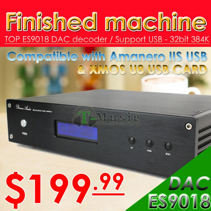 Prix pour Offre spéciale! TOP ES9018 DAC Décodeur Soutien XMOS/Amanero I2S USB 32Bit/384 K DSD Sortie XLR SYMÉTRIQUE Prix pour Offre spéciale! TOP ES9018 DAC Décodeur Soutien XMOS/Amanero I2S USB 32Bit/384 K DSD Sortie XLR SYMÉTRIQUE