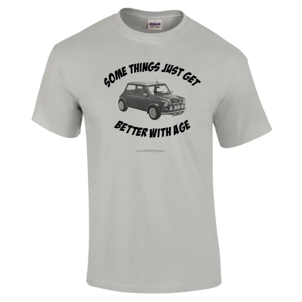 

Retro Mini Cooper Image Better With Age Birthday Premium Quality T-shirt High Quality Print Sizes S to 2XL Free Fast Delivery