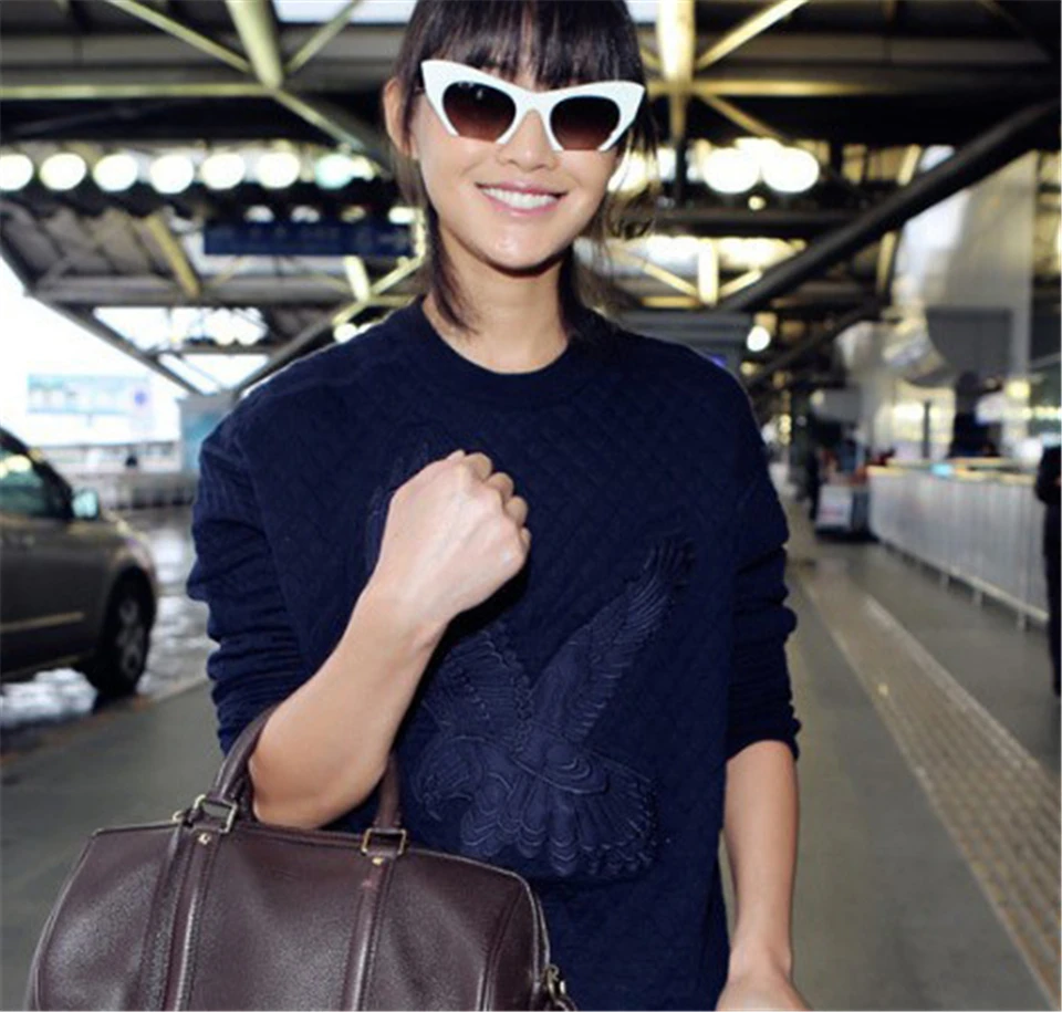 2018 Sexy Cat Eye Glasses Half Frame Black Clear Sunglasses WomenFrame Vintage Black Sunglasses Transparent Shades Ladies UV400 (3)