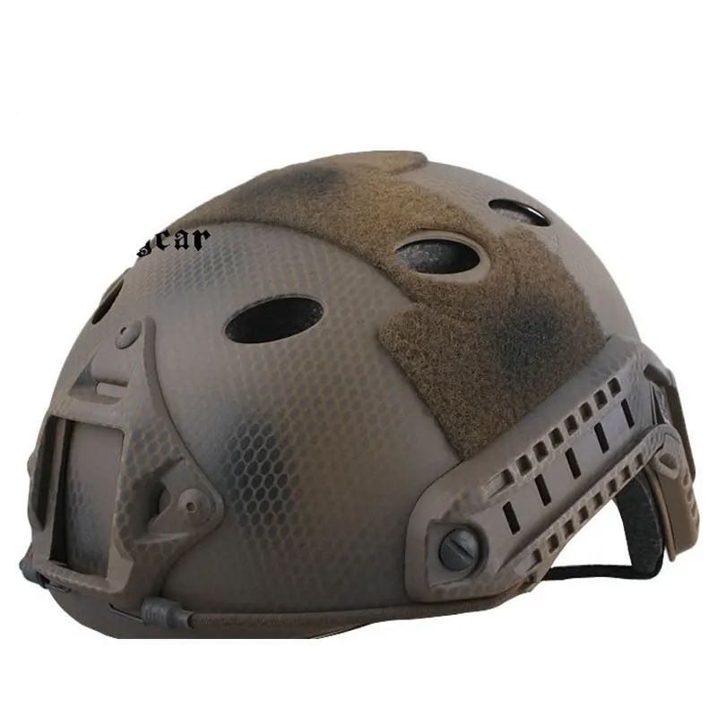 AAA Camouflage Tactical Airsoft Fast Helmet with Protective Goggle PJ