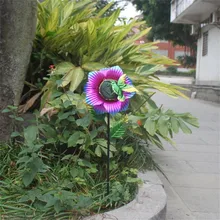 Садовый светильник на солнечных батареях, уличный водонепроницаемый светильник, светодиодный светильник с цветами, сказочный светильник, лампа для газона, Рождественский Декор