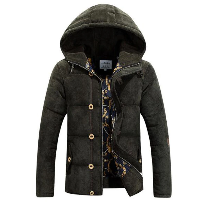 Hot 2017 New Fashion Men Winter Down Jacket Men 3 Colors Thick Warm Casual Hooded Male Jacket Coats