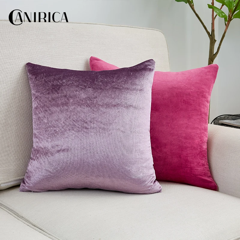 

CANIRICA Shiny Pillow Cover Living Room Cushion Cover 45x45cm Decorative Pillows Home Decor Fundas Cojines Bedroom Decoration