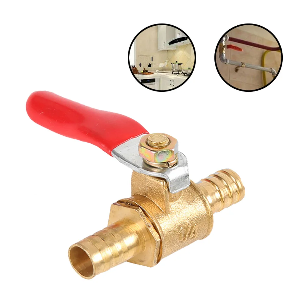 1/4" PEX Brass Ball Valve LEAD FREE Crimp Tubing Shut off Valvesin