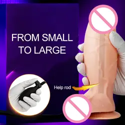 Большой анальный заглушка секс-игрушки для женщин огромный надувной фаллоимитатор насос без вибратор реалистичный пенис вагинальная