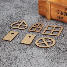 6 шт./компл. модные необработанные Винтаж рамка резные деревянные украшения, декор для Скрапбукинг "сделай сам" для Изделия из дерева