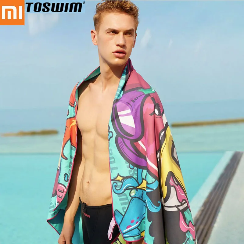 

Xiaomi Mijia TOSWIM Swimming Absorbent Towel 160x80cm Fast Absorption Ventilation for Beach Swimming Air Conditioning Blanket