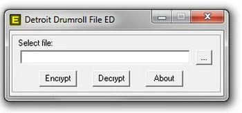 

DETROIT DRUMROLL FILE ENCRYPTOR/DECRYPTOR (EDITOR) v0.2