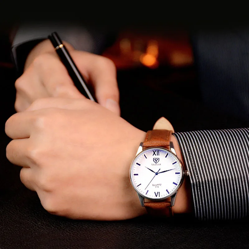 YAZOLE Мужские кварцевые часы 2018 лучшие брендовые Роскошные наручные мужские Hodinky