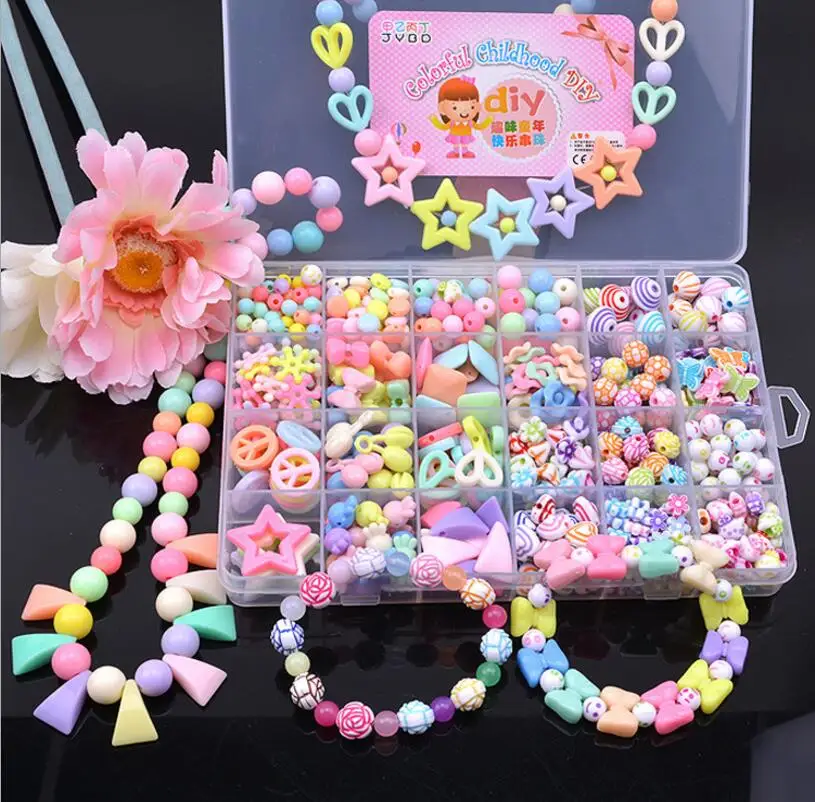 Jewelry Making Beaded toys Acrylic Bead Kit Accessories DIY Bracelects