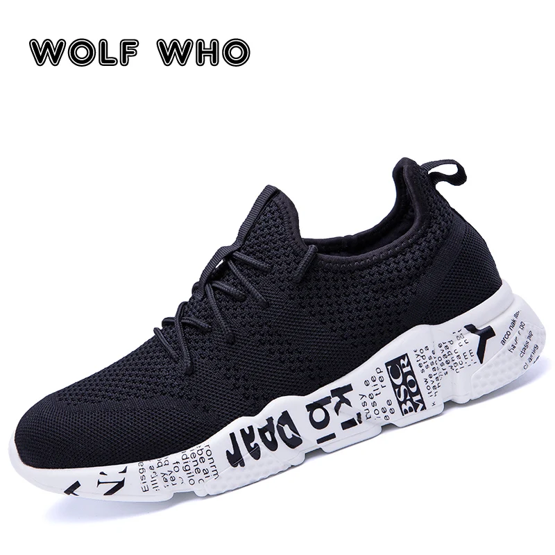 

WOLF WHO Woven Man Casual Shoes Breathable Male Sneakers Tenis Masculino Shoe Zapatos Hombre Sapatos Plus Size walk shoes W-029