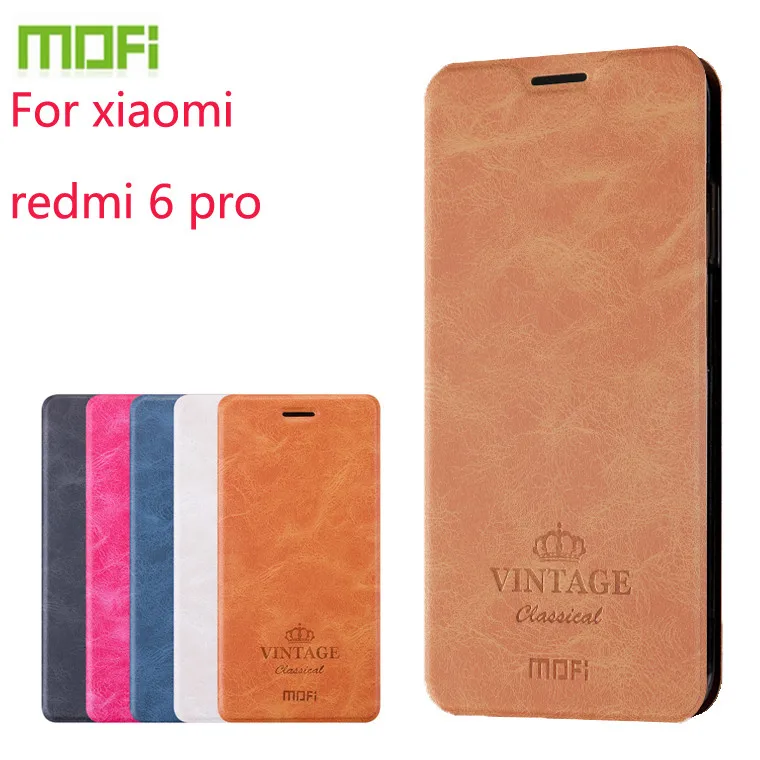 

For Xiaomi redmi 6 pro /xiaomi mi a2 lite Case MOFI Flip Leather Stand Case For Xiaomi redmi 6 pro Wallet Style PU Leather Cover