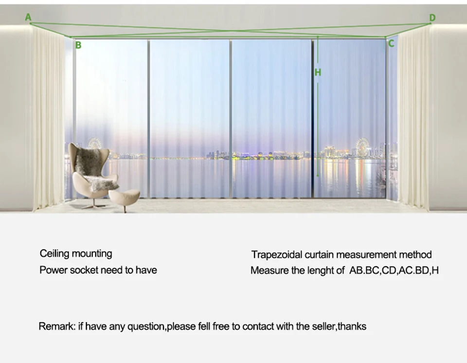 U Shape window how to measure