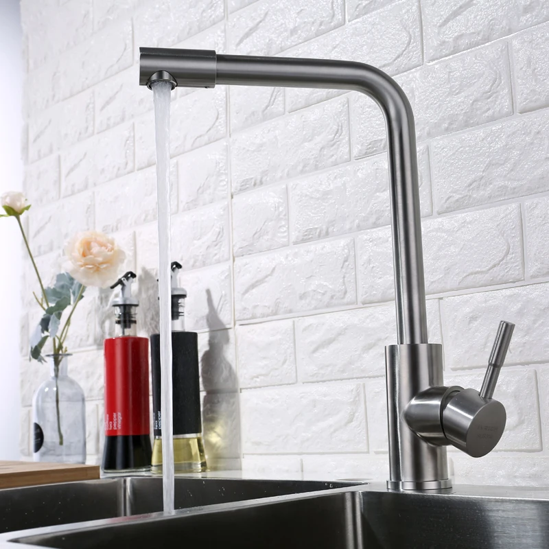 IVRICH Tall Right Angle kitchen faucet SUS304 stainless kitchen tap Horizontal Spout kitchen mixer faucet kitchen VR0410 IVRICH Tall Right Angle kitchen faucet SUS304 stainless kitchen tap Horizontal Spout kitchen mixer faucet kitchen VR0410
