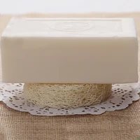 Wholesale 100pcs Natural Loofah Luffa Loofa Slices Handmade Loofah Soap Box Tray Tools Cleanner Sponge Facial Soap Holder 2