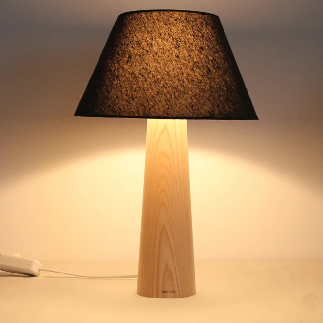 timber bedside lamps
