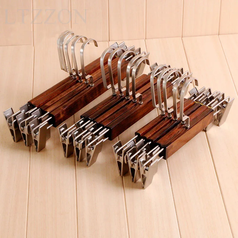 1PC Vintage Wooden Clothes Hanger Men's Children Women's