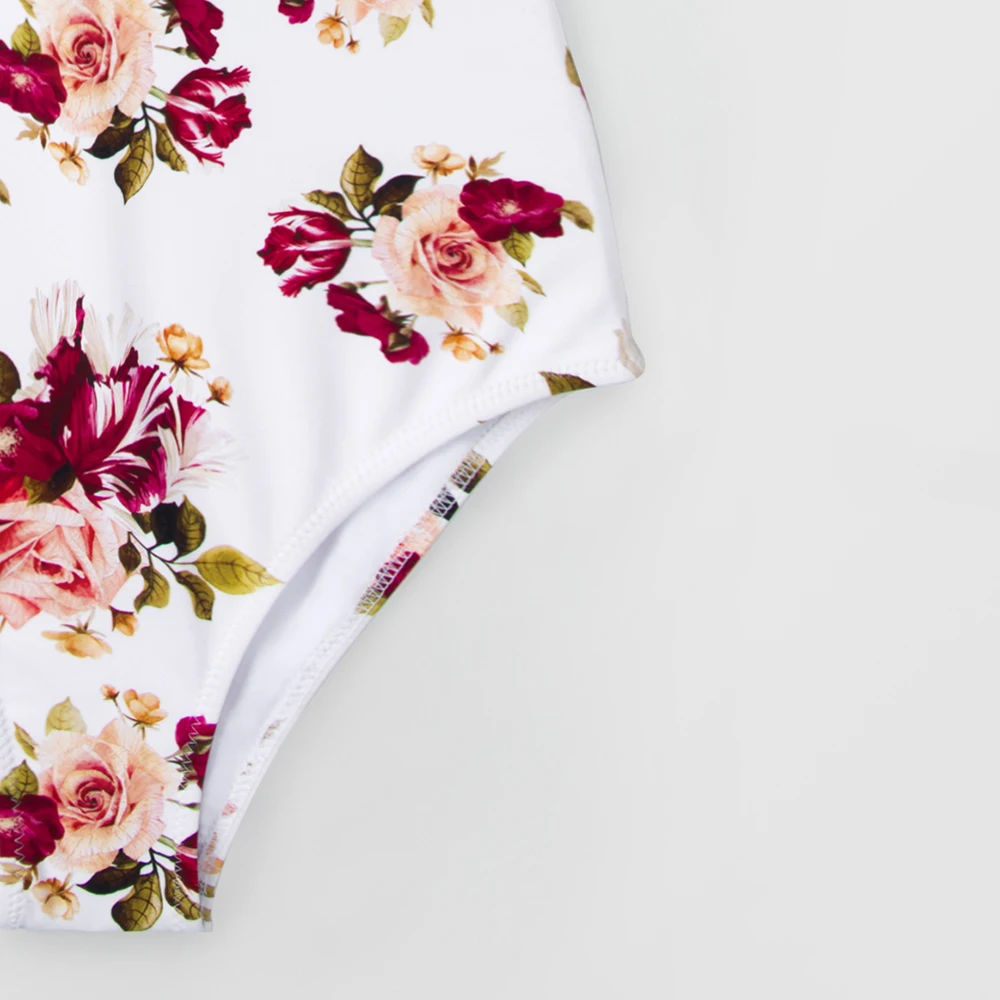 Maillot de bain 1 pièce imprimé fleuri