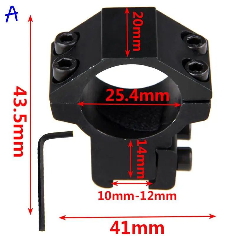 20 мм крепление в виде ласточкиного хвоста высокопрофильное низкопрофильное Крепление для винтовки Weaver стальное крепление для прицела высокого давления 25,4 мм крепление для прицела - Цвет: A