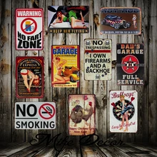 [Mike86] гараж сексуальная леди не курить забавные жестяные вывески для дома, паба, отеля, настенные таблички, железная живопись, вечерние, деко, 20*30 см, FG-120