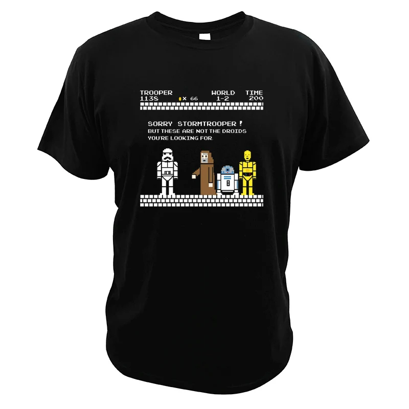 

Stormtrooper T shirt Star Wars EU Size Death Star Video Game 100% Cotton Tops The Legend of Zelda Tshirt